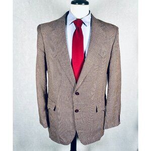 Circle S Western Blazer Mens 42L Brown Sport Coat Cowboy Jacket Hipster Ranch